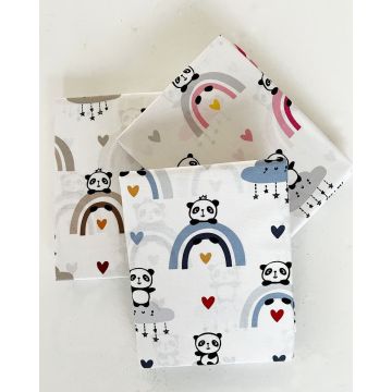 Βαμβακερή Βρεφική Μαξιλαροθήκη Sweet Panda 30x45cm 30x45cm - 