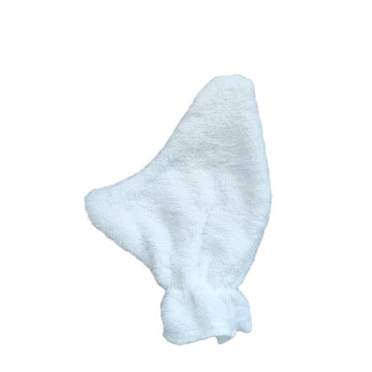 One Size Βαμβακερό Πετσετέ Γάντι Μπάνιου Charlotte Γάντι | 20x25cm Άσπρο