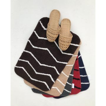 Micro Αντιολισθητικό Χαλάκι Μπάνιου Zig Zag 40x60cm 40x60cm