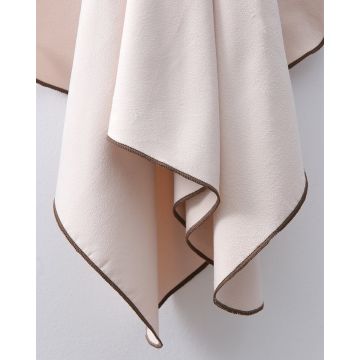 Πετσέτα μπάνιου Survivor με χρωματιστό φεστόνι Λουτρού | 80x150cm Εκρού - 