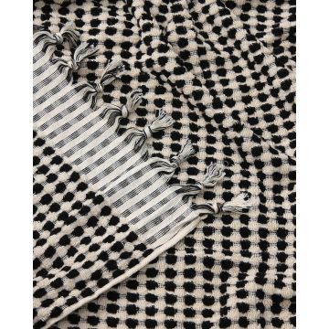 3D Βαμβακερή Ανάγλυφη Πετσέτα με Κρόσσι Garbis σε 2 Αποχρώσεις - 