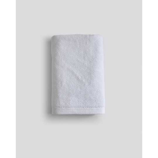 Βαμβακερή Λευκή Δίκλωνη Ξενοδοχειακή Πετσέτα Sorra Άσπρο