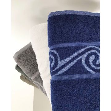 Βαμβακερή Πετσέτα Μπάνιου Ανάγλυφη Φάσα Heron 70x150cm Μπάνιου | 70x150cm