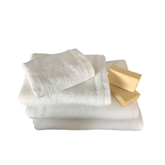 Βαμβακερή Ξενοδοχειακή Πετσέτα Nello 550gsm Άσπρο