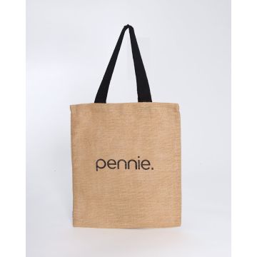 Οικολογική Tote Bag Φυσική Γιούτα Anabella 40x45cm Μπεζ