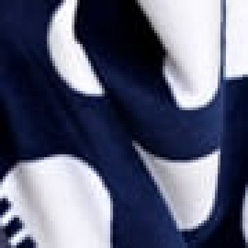 Βαμβακερό Βελουτέ Ζακάρ Παιδικό Πόντσο Πισίνας Μπλέ Με Λευκό Πουά Hicky  One Size (45x50cm) Μπλε - 