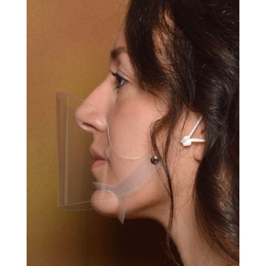 Λευκή Προσωπίδα με Στήριγμα στο Πηγούνι Face One Size Άσπρο