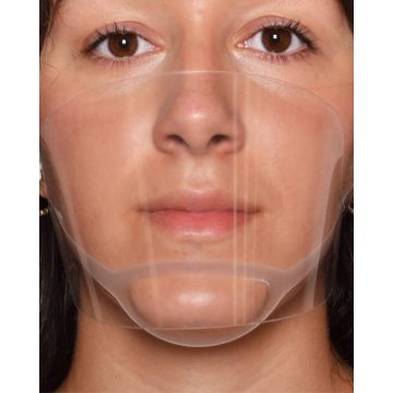 Λευκή Προσωπίδα με Στήριγμα στο Πηγούνι Face One Size Άσπρο - 