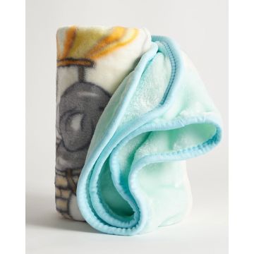 Βρεφική Βελουτέ Κουβέρτα Κούνιας Air Balloon με Ψηφιακή Εκτύπωση 100x140cm Κούνιας (100x140cm) Άκουα - 