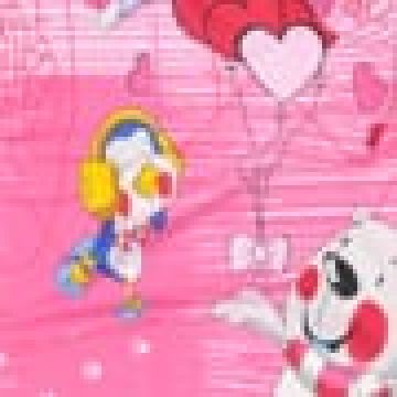 Βαμβακερή Βρεφική Μαξιλαροθήκη Polar Bear & Penquin 30x50cm 30x50cm Ροζ - 