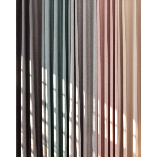Έτοιμη Ραμμένη Ζακάρ Κουρτίνα Sibul σε 6 Αποχρώσεις 140x260cm Στενό Φύλλο (140x260cm)