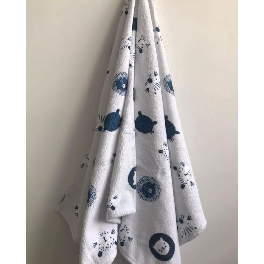 Βαμβακερή Παιδική Πετσέτα Θαλάσσης Wild Animals 70x150cm Θαλάσσης | 70x150cm