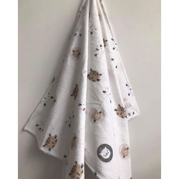 Βαμβακερή Παιδική Πετσέτα Θαλάσσης Wild Animals 70x150cm Θαλάσσης | 70x150cm - 