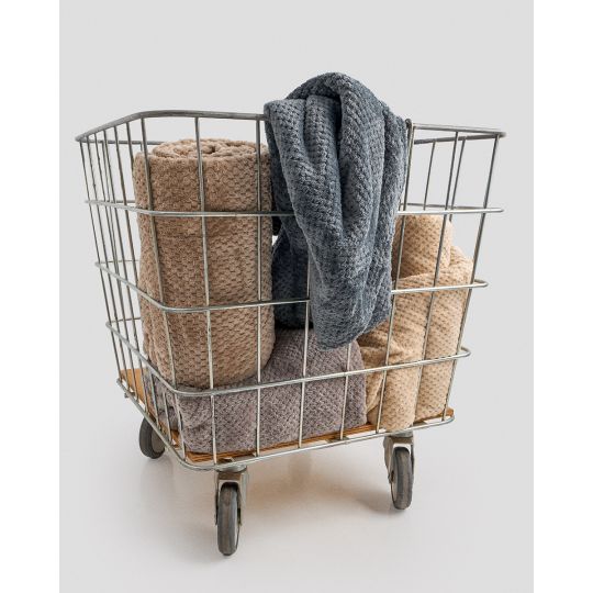 Βελουτέ Ανάγλυφη Coral Fleece Τραβέσα Κρεβατιού Minthi 40x240cm σε 2 Αποχρώσεις Τραβέρσα (40x240cm)