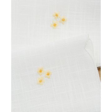 Σετ Πετσέτες Φαγητού 4 τεμ Κέντημα Μαργαρίτα  42x42cm Εκρού - 