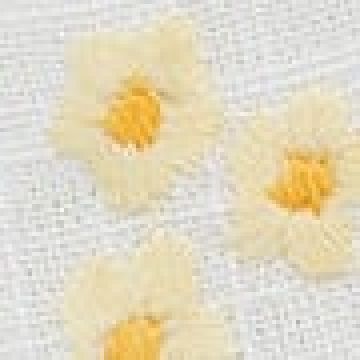 Σετ Πετσέτες Φαγητού 4 τεμ Κέντημα Μαργαρίτα  42x42cm Εκρού - 