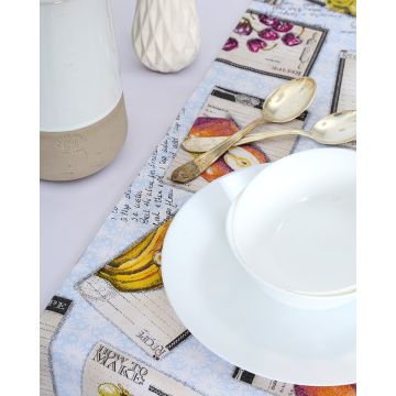 Τραβέρσα με Σχέδιο Φρούτα Recipe Fruits Τραβέρσα (45x170cm) Multi - 