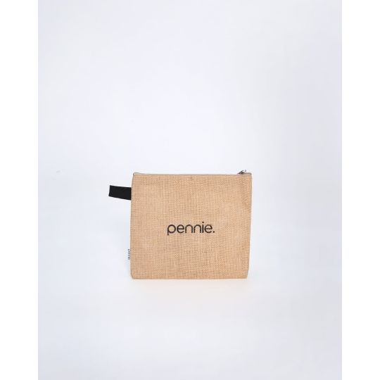 Οικολογικό Νεσεσέρ από Φυσική Γιούτα Anabella 25x20cm Μπεζ