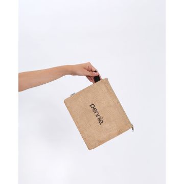 Οικολογικό Νεσεσέρ από Φυσική Γιούτα Anabella 25x20cm Μπεζ - 