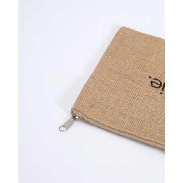 Οικολογικό Νεσεσέρ από Φυσική Γιούτα Anabella 25x20cm Μπεζ - 