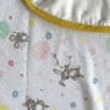 Βρεφική Βαμβακερή Κουβέρτα Λίκνου με Λαγουδάκια & Αρκουδάκια Baby Hug 90x70cm.  Λίκνου (90x70cm) Άσπρο - 