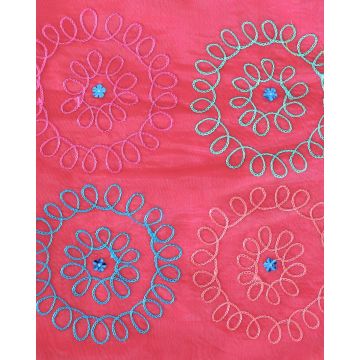 Διακοσμητική Φούξια Μαξιλαροθήκη Ταφτάς Baira 40x40cm 40x40cm Φούξια - 