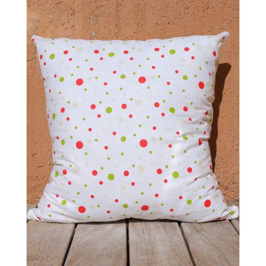 Διακοσμητική Πουά Μαξιλαροθήκη Poua 45x50cm Άσπρο