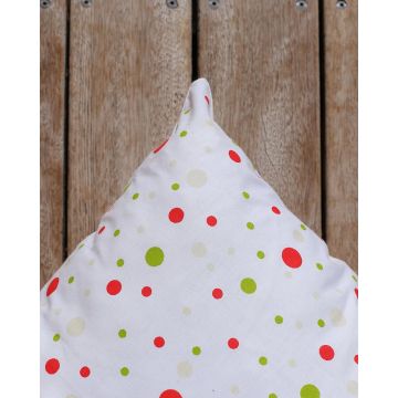 Διακοσμητική Πουά Μαξιλαροθήκη Poua 45x50cm Άσπρο - 