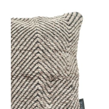 Διακοσμητική Μαξιλαροθήκη με Chevron Σχέδιο Anil 45x45cm 45x45cm Γκρι - 