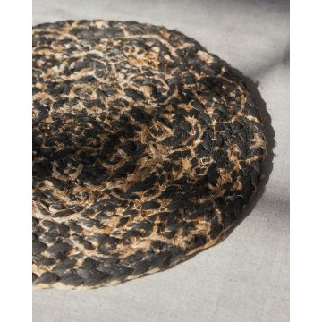 Ψάθα Στρογγυλό Πλεκτό Οικολογικό Σουπλά Γιούτας Gimlet Design 6 Φ30cm Διάμετρος 30cm Μπεζ - 