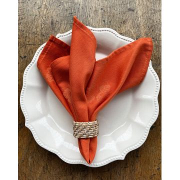 Βαμβακερή Εκάι Ζακάρ Πετσέτα Φαγητού Rozy 40x40cm 40x40cm Εκάι