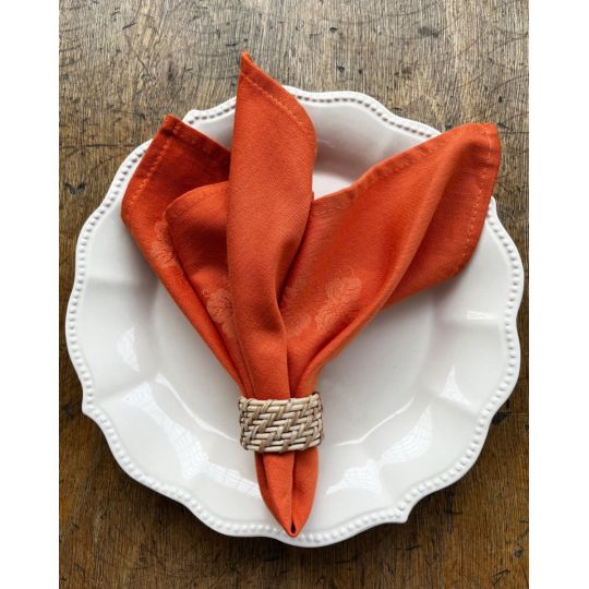 Βαμβακερή Εκάι Ζακάρ Πετσέτα Φαγητού Rozy 40x40cm 40x40cm Εκάι