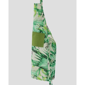 Εμπριμέ Ποδιά Μπούστο με Πράσινη Τσέπη Palmeras Μπούστο (66x96cm) - 