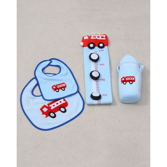 Σετ πετσετέ Fire Extinguisher με κέντημα πυροσβεστικό όχημα Σετ Σιέλ