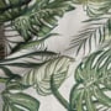 Λινό Εμπριμέ Τραπεζομάντηλο Monstera  12 ατόμων (165 x 280cm) - 