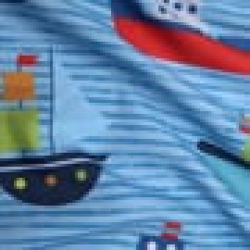 Microsilk Μονή Κομποζέ Παιδική Παπλωματοθήκη Ψηφιακή Εκτύπωση Boats Μονή (160x240cm) Σιέλ - 