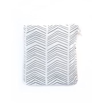 Βαμβακοσατέν Κομποζέ Ζεύγος Oxford Μαξιλαροθήκες Σχέδιο Ψαροκόκκαλο-Πουά Nights 50x70+5cm 50x70 5cm - 