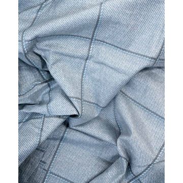 Βαμβακοσατέν Κομποζέ Ζεύγος Oxford Μαξιλαροθήκες Σχέδιο Γκρι-Σκ. Γκρι Καρό Nights 50x70+5cm 50x70 5cm - 