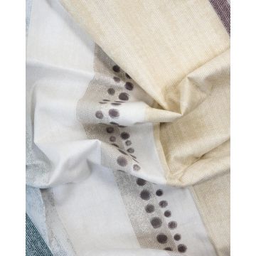 Βαμβακοσατέν Κομποζέ Ζεύγος Oxford Μαξιλαροθήκες Εμπριμέ Λιλά-Ριγέ Nights 50x70+5cm 50x70 5cm - 