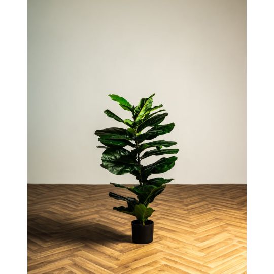 Φίκος Λυράτα Φυτό Τεχνητό Plant 100cm Πράσινο