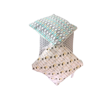 Βαμβακερό Παιδικό Νεσεσέρ Σχέδιο Κύματα Baby Pouch 22x22cm 22x22cm Άκουα - 