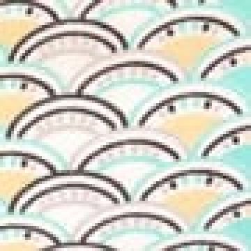 Βαμβακερό Παιδικό Νεσεσέρ Σχέδιο Κύματα Baby Pouch 22x22cm 22x22cm Άκουα - 