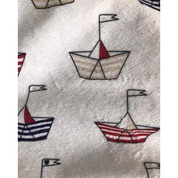 Βαμβακερή Παιδική Πετσέτα Θαλάσσης Paper Boat 70x150cm Θαλάσσης | 70x150cm - 