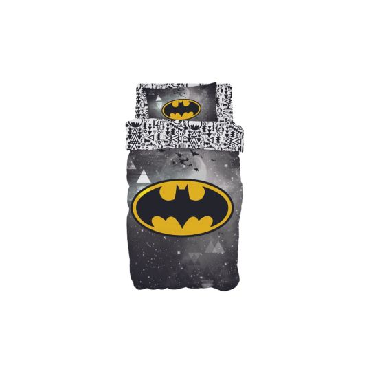 Σετ 3 Τεμαχίων Παιδικά Σεντόνια Batman Logo Warner Bros 165x250cm Μονή (165x250cm)