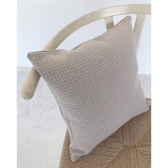 Ιβουάρ Διακοσμητική Μαξιλαροθήκη Ovate 40x40cm 40x40cm Ιβουάρ