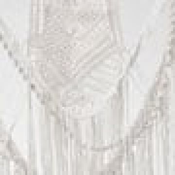 Βαμβακερή Πλεκτή Χειροποίητη Macrame Πάγος Κουρτίνα Ezra 180x250cm Στενό Φύλλο (180x250cm) Πάγος - 