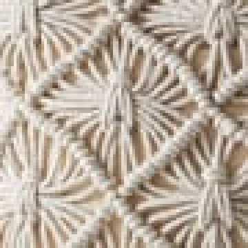 Boho Βαμβακερή Macrame Μαξιλαροθήκη Φιγούρας Luna 40x40cm 40x40cm Μπεζ - 