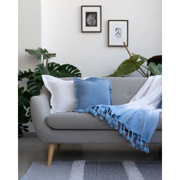 Πολυθρόνα (180x180cm) - Εκρού Μπλε [MODEL PNN-016635.703174] [EAN 7010931712345]