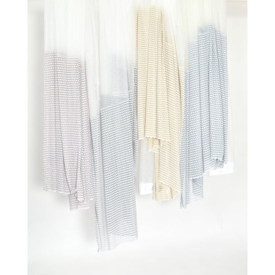 Έτοιμη Ραμμένη Κουρτίνα Belgium με Σχέδιο Pixel 280x280cm Φαρδύ Φύλλο (280x280cm)