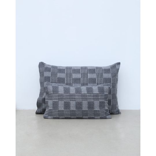 Βρεφική Fleece Pied De Poule Μαξιλαροθήκη Firenze 30x45cm 30x45cm Μαύρο